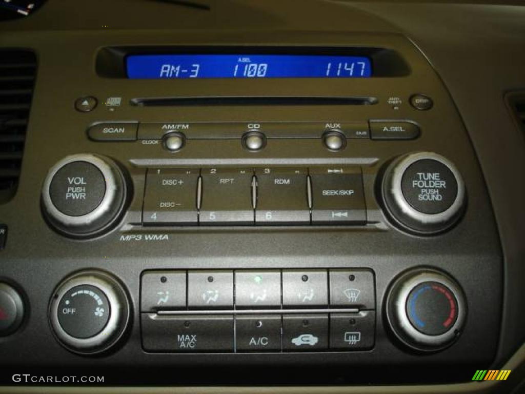 2008 Civic LX Sedan - Borrego Beige Metallic / Ivory photo #22