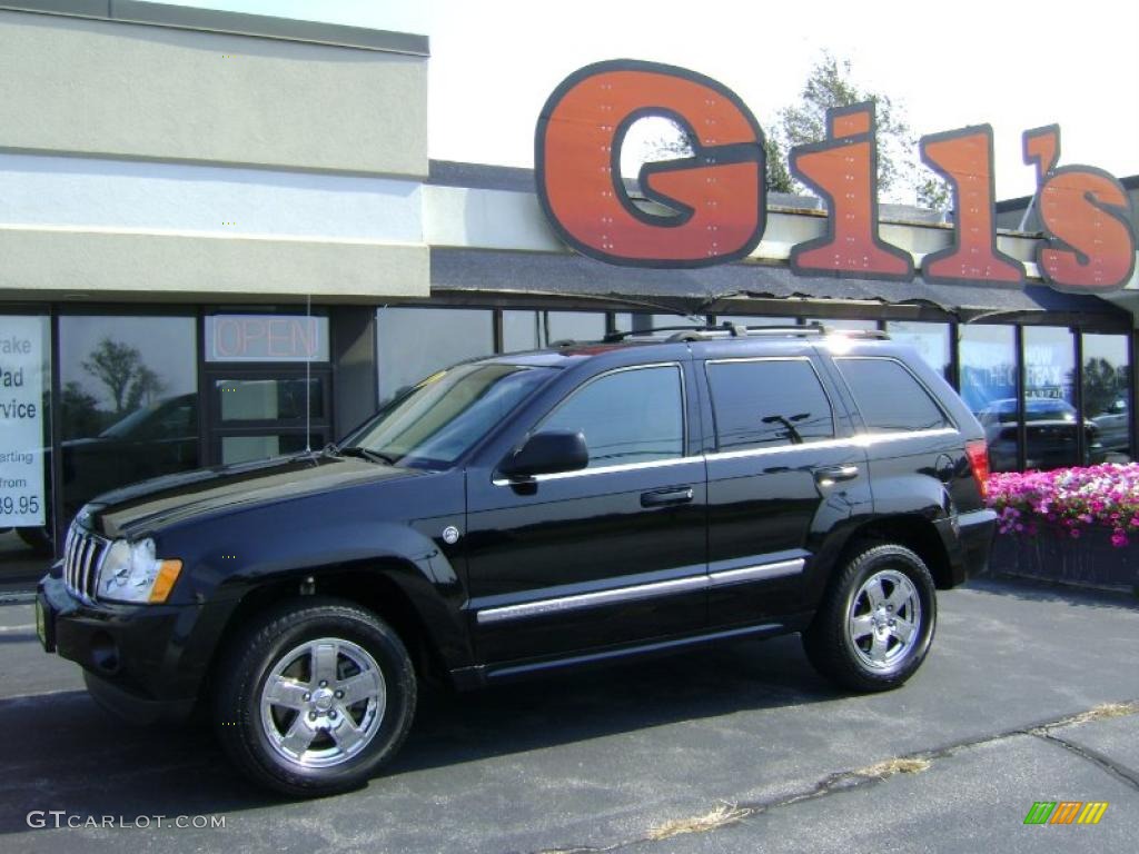 2007 Grand Cherokee Limited 4x4 - Black / Dark Khaki/Light Graystone photo #1