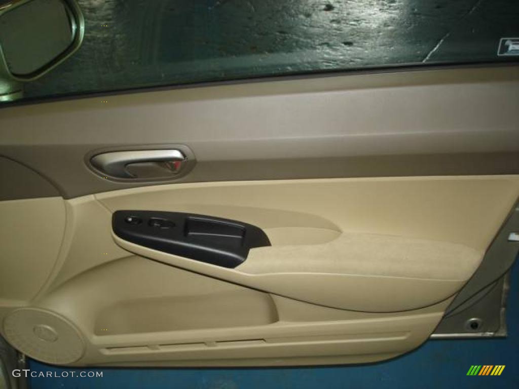 2008 Civic LX Sedan - Borrego Beige Metallic / Ivory photo #31