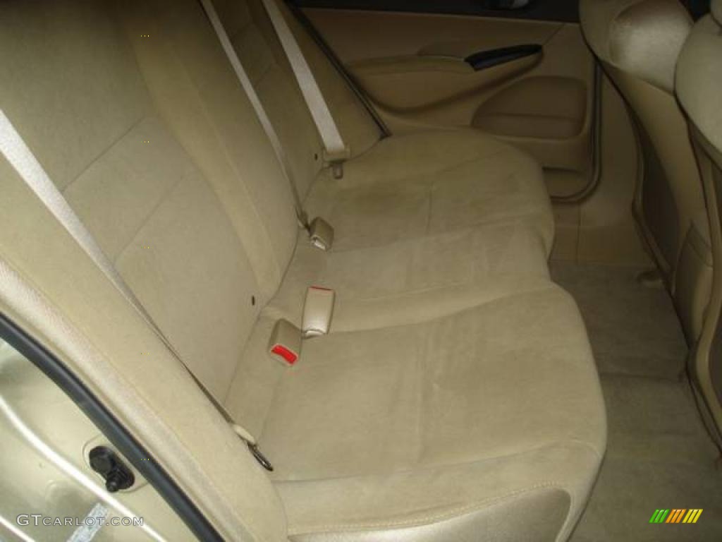 2008 Civic LX Sedan - Borrego Beige Metallic / Ivory photo #32