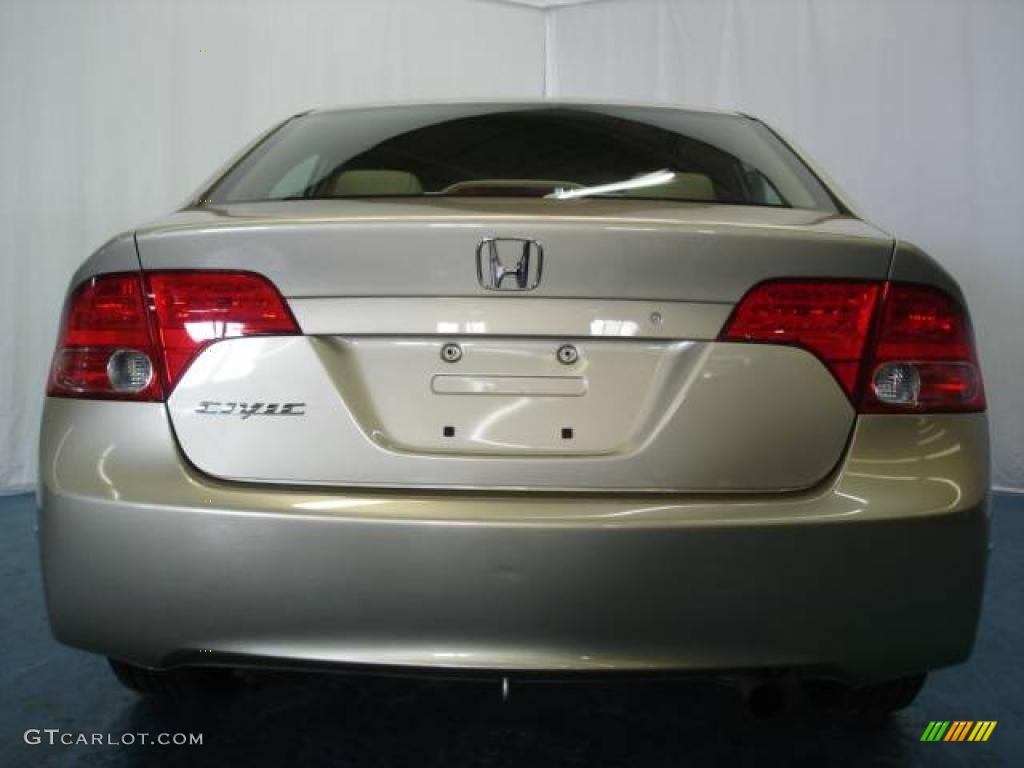 2008 Civic LX Sedan - Borrego Beige Metallic / Ivory photo #38