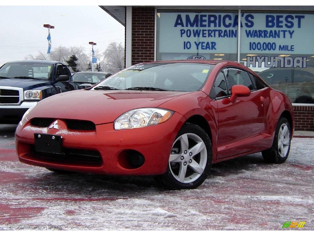 2008 Eclipse GS Coupe - Sunset Orange Pearlescent / Dark Charcoal photo #1