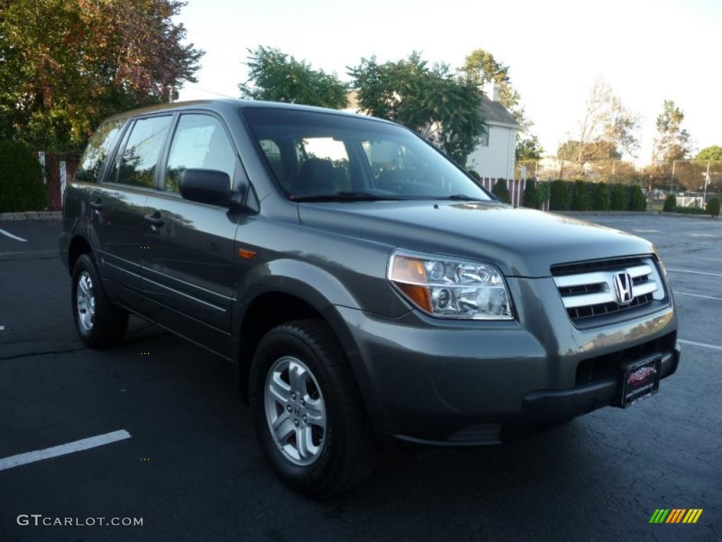 2007 Pilot LX 4WD - Nimbus Gray Metallic / Gray photo #2