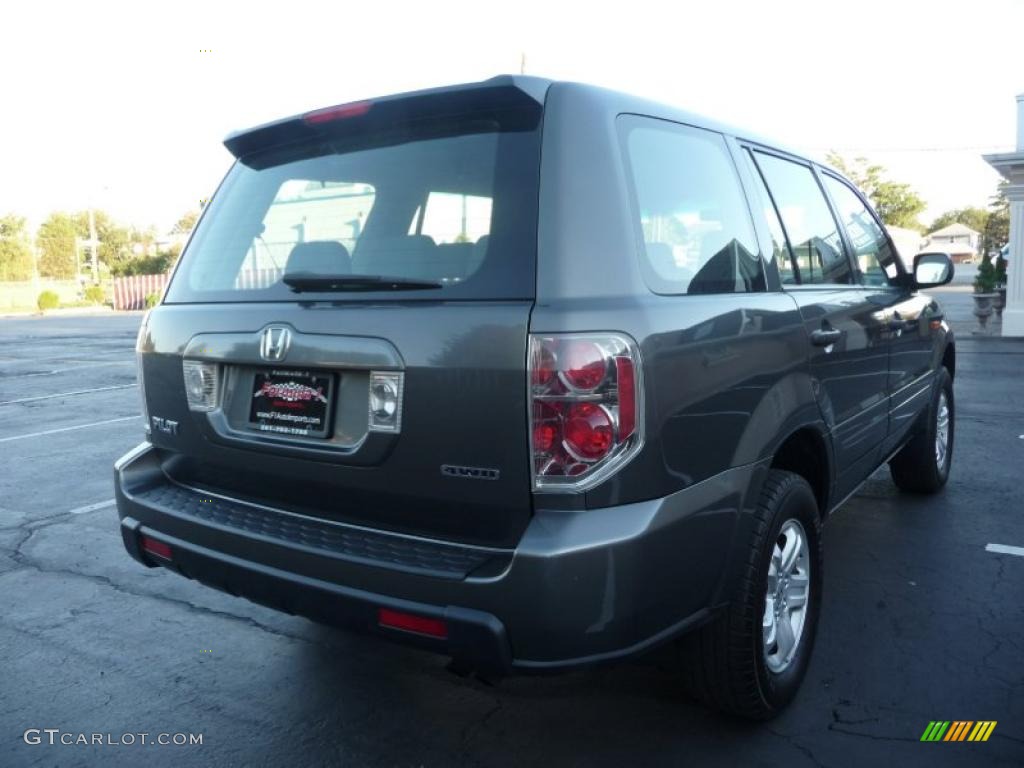 2007 Pilot LX 4WD - Nimbus Gray Metallic / Gray photo #3