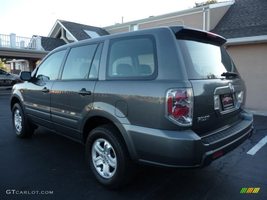 2007 Pilot LX 4WD - Nimbus Gray Metallic / Gray photo #4