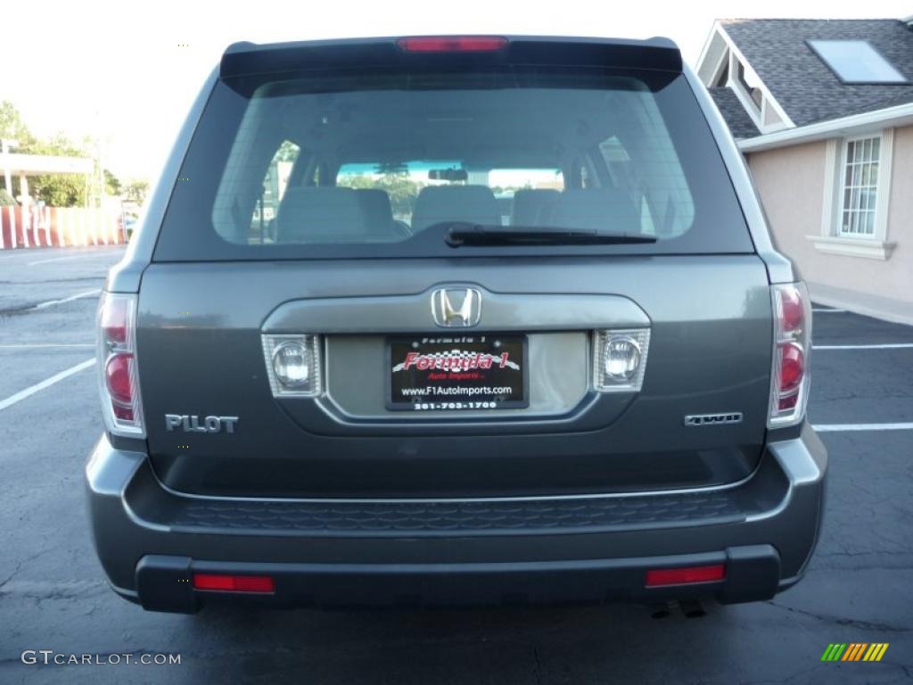 2007 Pilot LX 4WD - Nimbus Gray Metallic / Gray photo #9