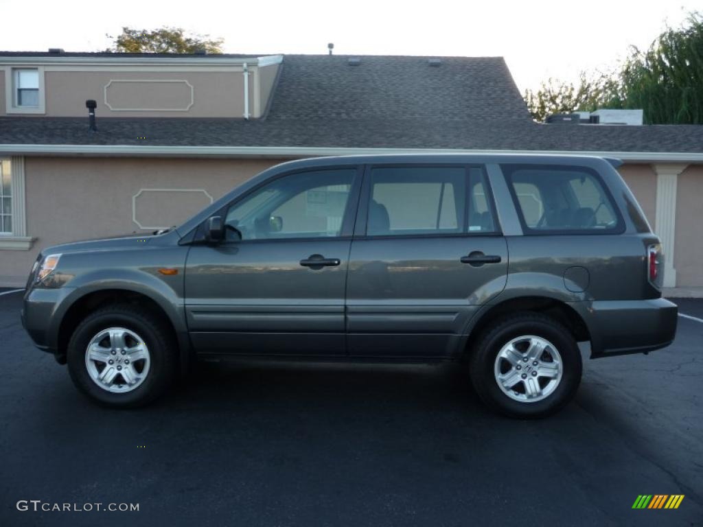 2007 Pilot LX 4WD - Nimbus Gray Metallic / Gray photo #10
