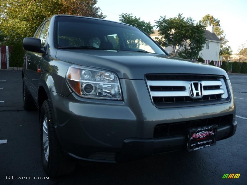 2007 Pilot LX 4WD - Nimbus Gray Metallic / Gray photo #12