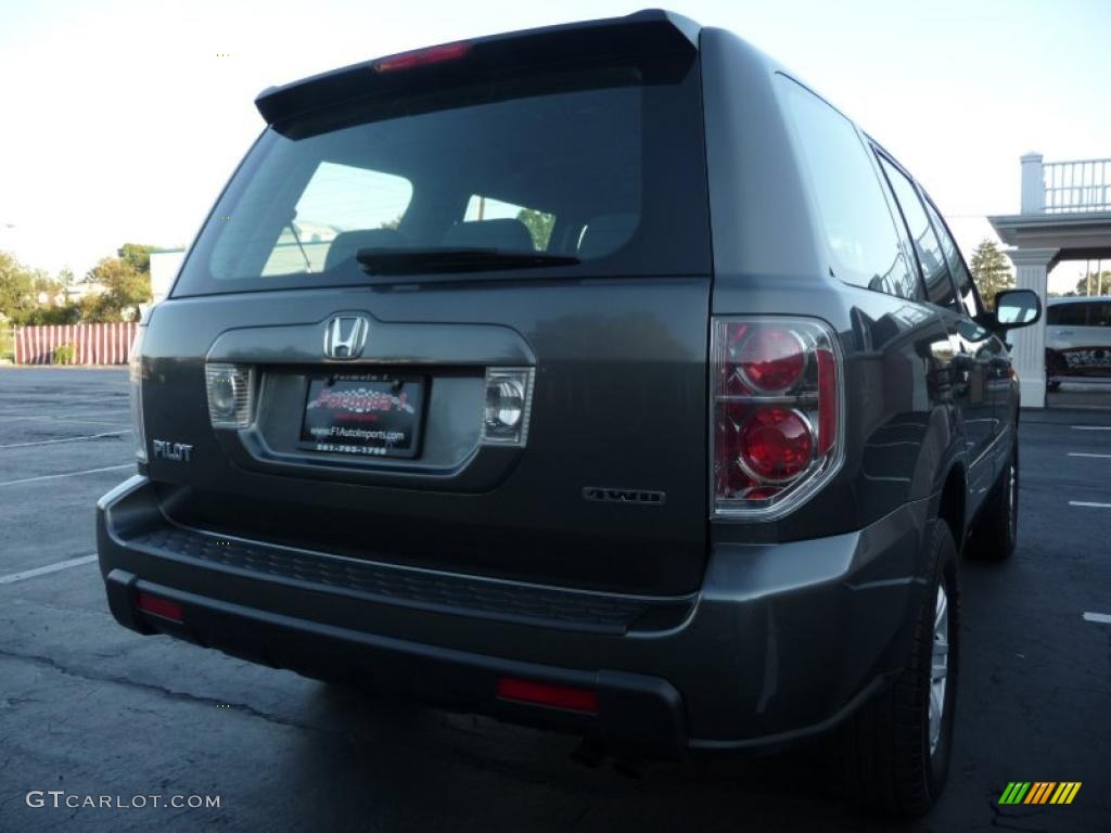 2007 Pilot LX 4WD - Nimbus Gray Metallic / Gray photo #15