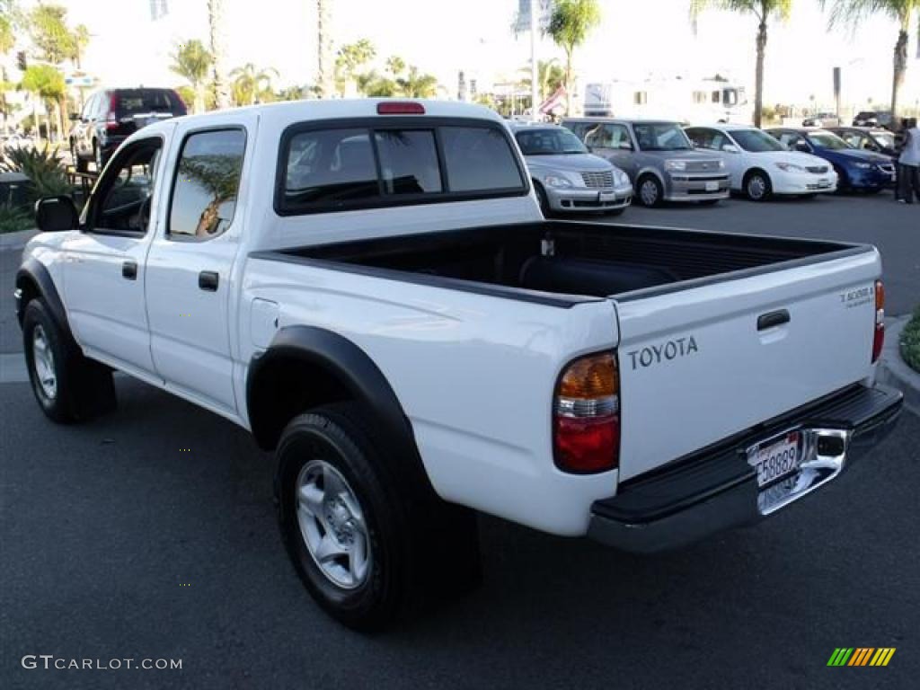 2004 Tacoma V6 PreRunner Double Cab - Super White / Charcoal photo #5