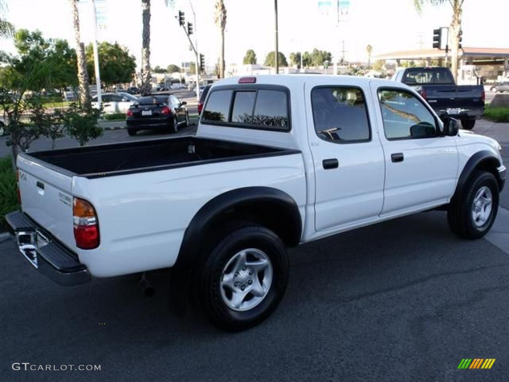 2004 Tacoma V6 PreRunner Double Cab - Super White / Charcoal photo #7