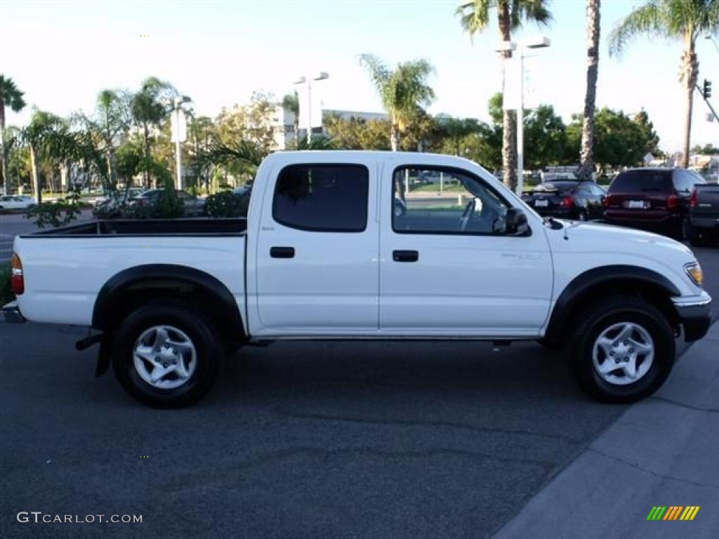 2004 Tacoma V6 PreRunner Double Cab - Super White / Charcoal photo #8