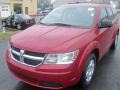 2010 Inferno Red Crystal Pearl Coat Dodge Journey SE  photo #1