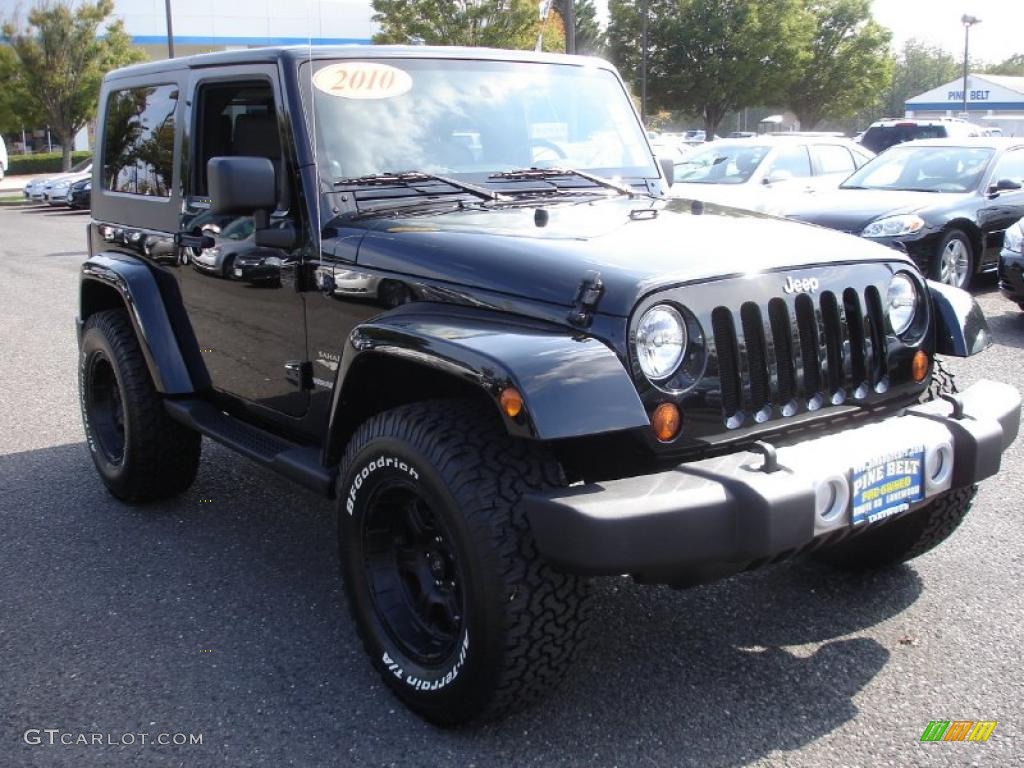 2010 Wrangler Sahara 4x4 - Black / Dark Slate Gray/Medium Slate Gray photo #3