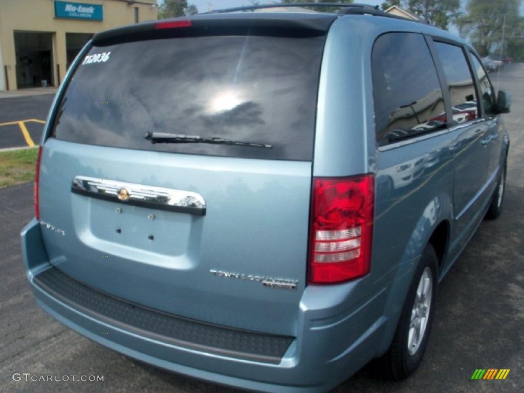 2010 Town & Country Touring - Clearwater Blue Pearl / Medium Slate Gray/Light Shale photo #9