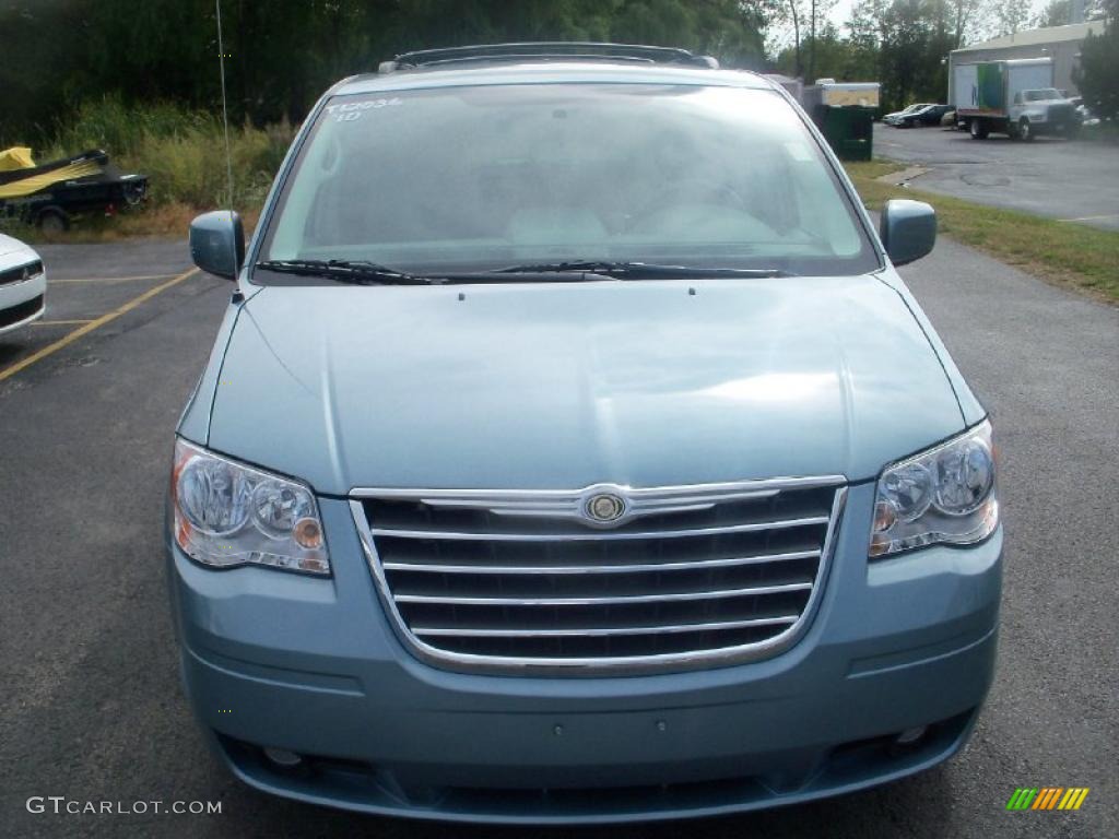 2010 Town & Country Touring - Clearwater Blue Pearl / Medium Slate Gray/Light Shale photo #11