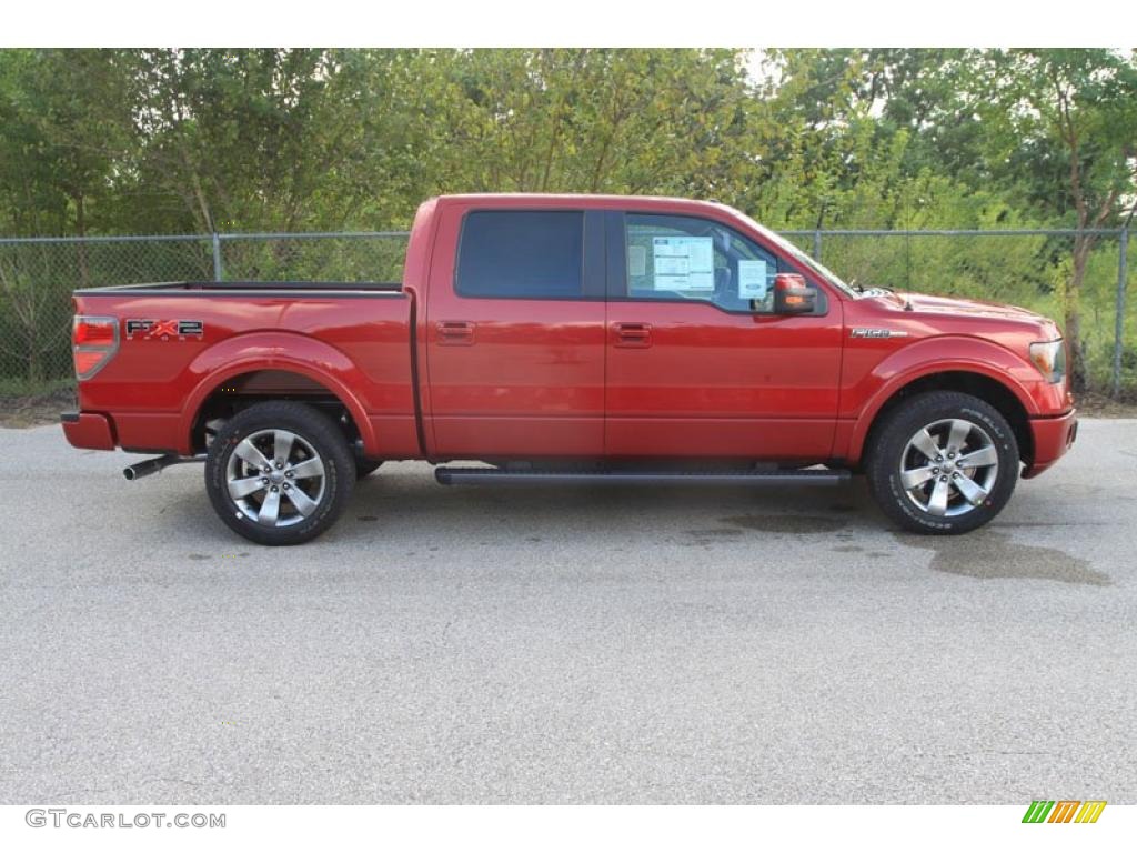 2010 F150 FX2 SuperCrew - Red Candy Metallic / Black photo #2