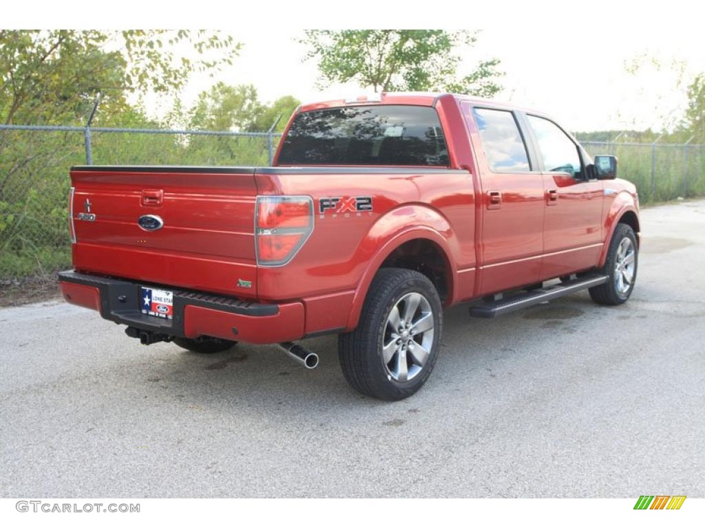 2010 F150 FX2 SuperCrew - Red Candy Metallic / Black photo #3