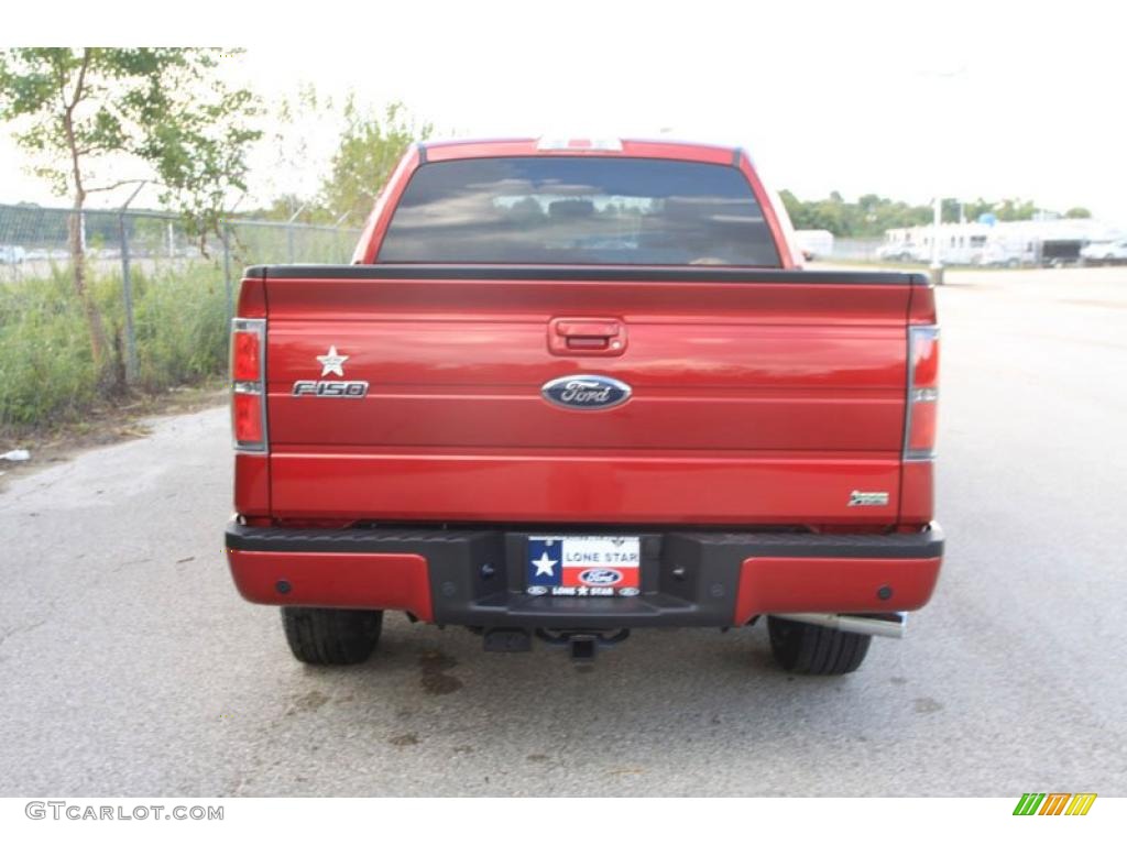 2010 F150 FX2 SuperCrew - Red Candy Metallic / Black photo #11