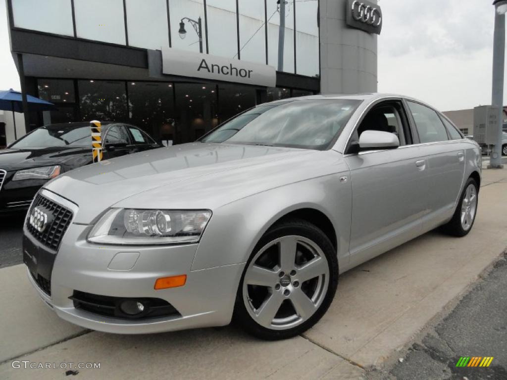 2008 A6 3.2 quattro Sedan - Light Silver Metallic / Black photo #1