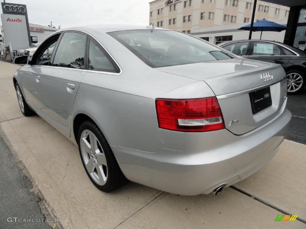 2008 A6 3.2 quattro Sedan - Light Silver Metallic / Black photo #3