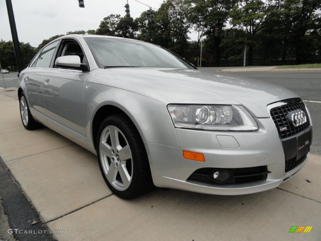 2008 A6 3.2 quattro Sedan - Light Silver Metallic / Black photo #6