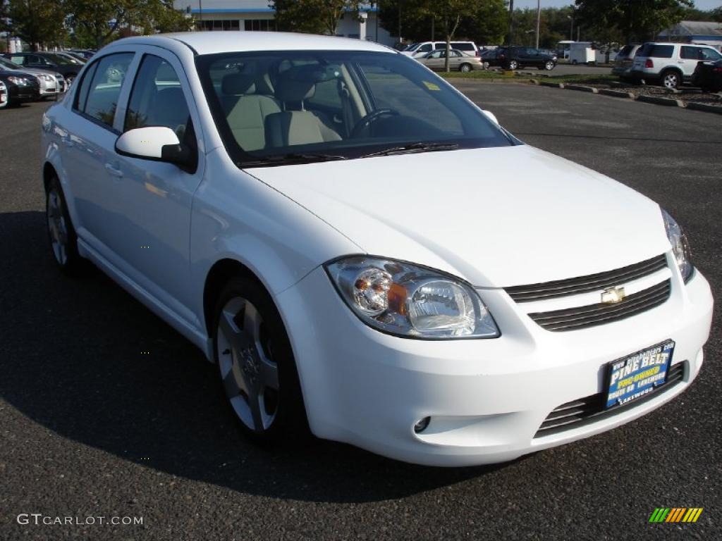 2010 Cobalt LT Sedan - Summit White / Gray photo #3