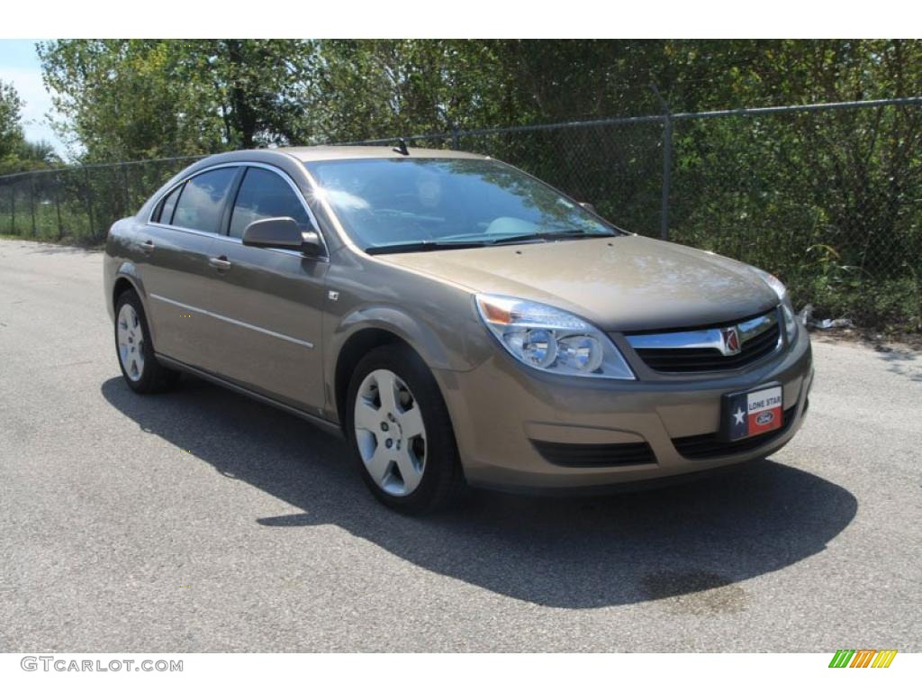 2008 Aura XE - Bronzed Pewter / Tan photo #1