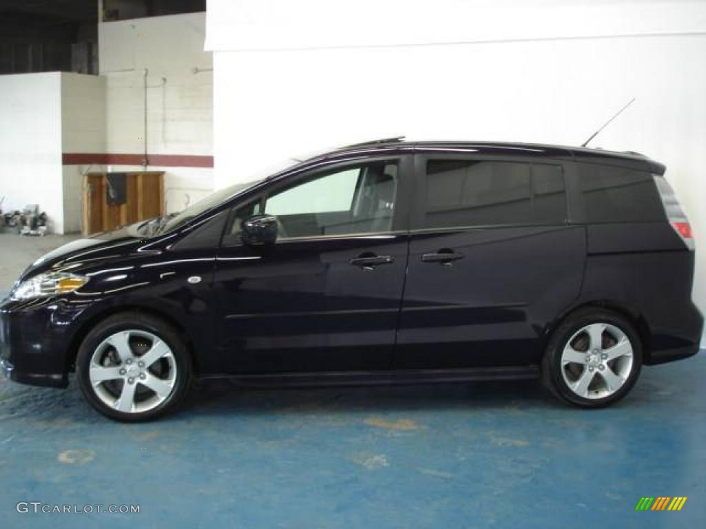 2007 MAZDA5 Sport - Dark Plum Mica / Black photo #10
