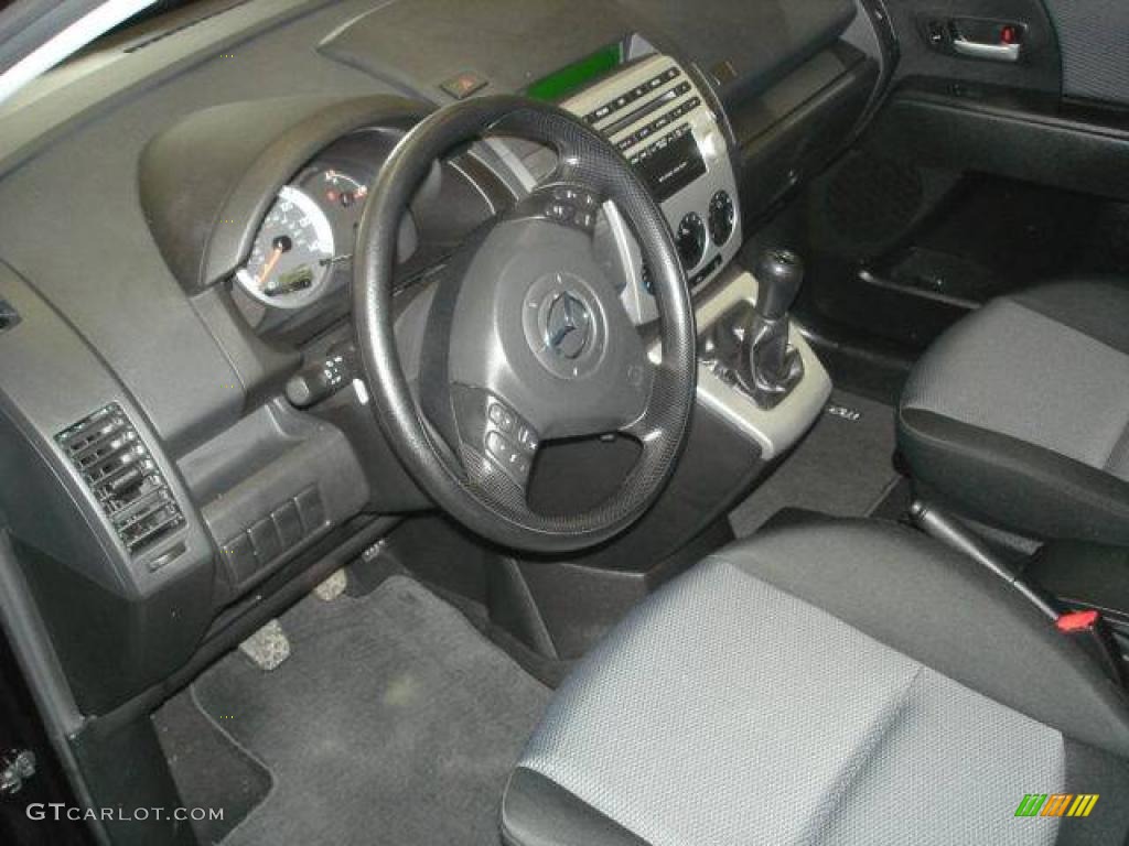 2007 MAZDA5 Sport - Dark Plum Mica / Black photo #15