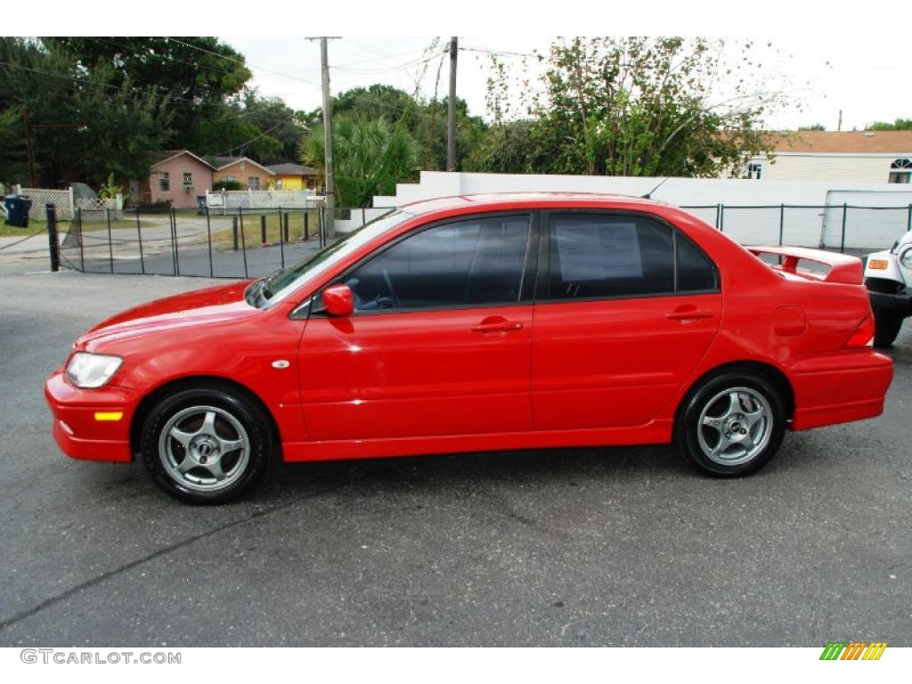 2003 Lancer OZ Rally - Phoenix Red / Black photo #2