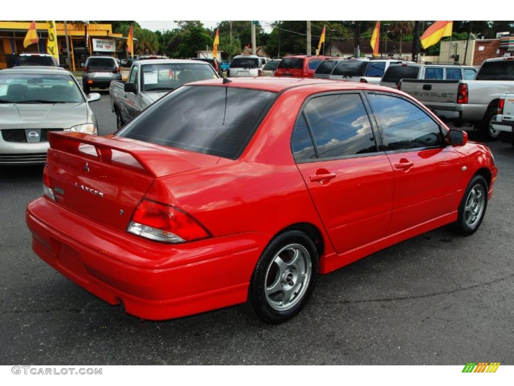 2003 Lancer OZ Rally - Phoenix Red / Black photo #8
