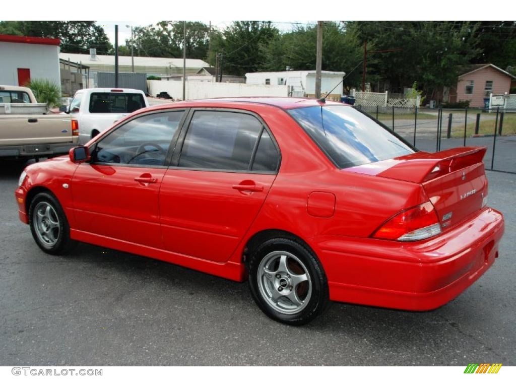 2003 Lancer OZ Rally - Phoenix Red / Black photo #9