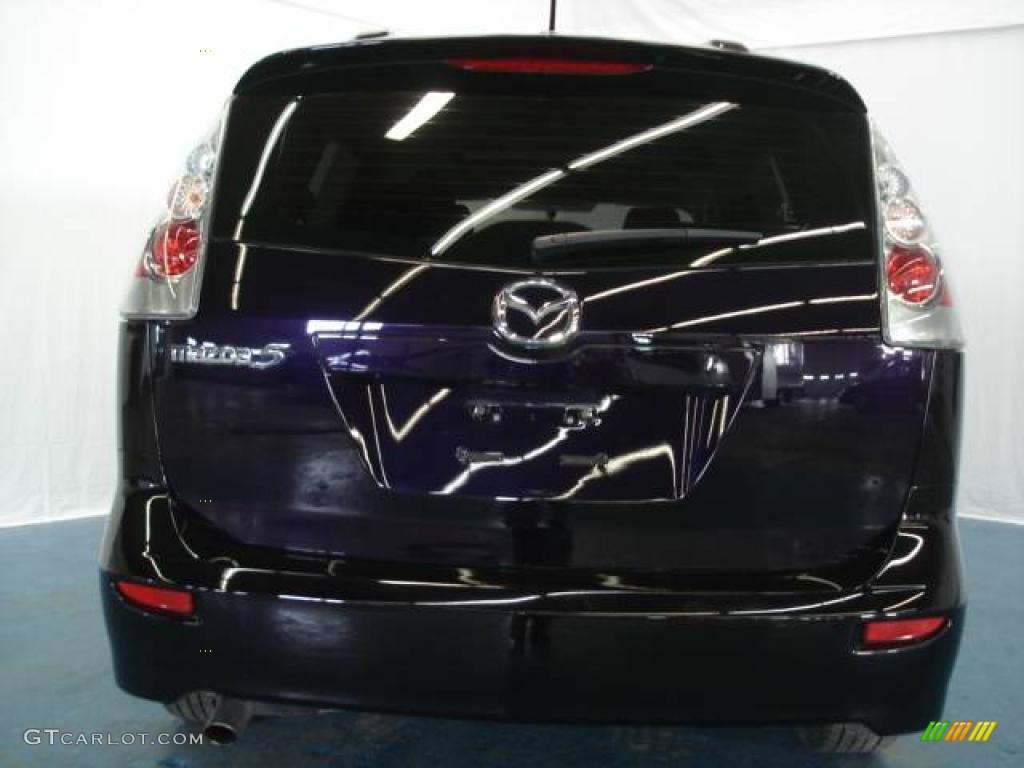 2007 MAZDA5 Sport - Dark Plum Mica / Black photo #35