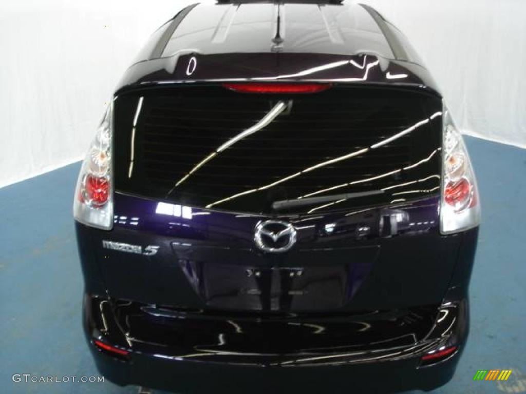 2007 MAZDA5 Sport - Dark Plum Mica / Black photo #36