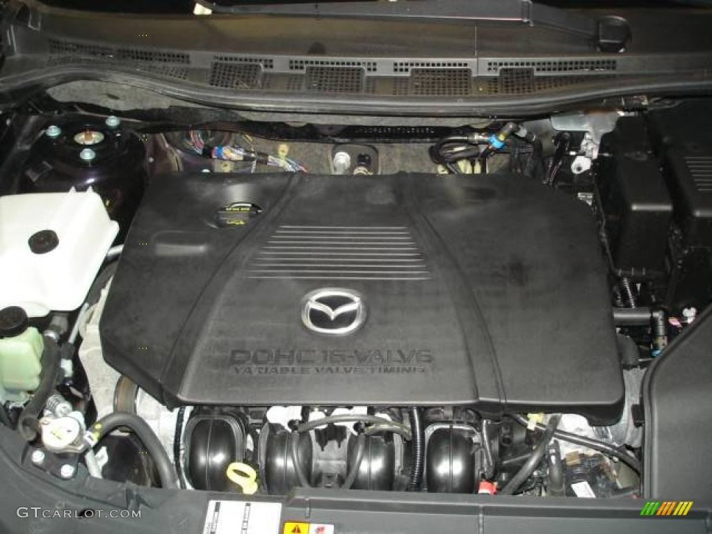 2007 MAZDA5 Sport - Dark Plum Mica / Black photo #45