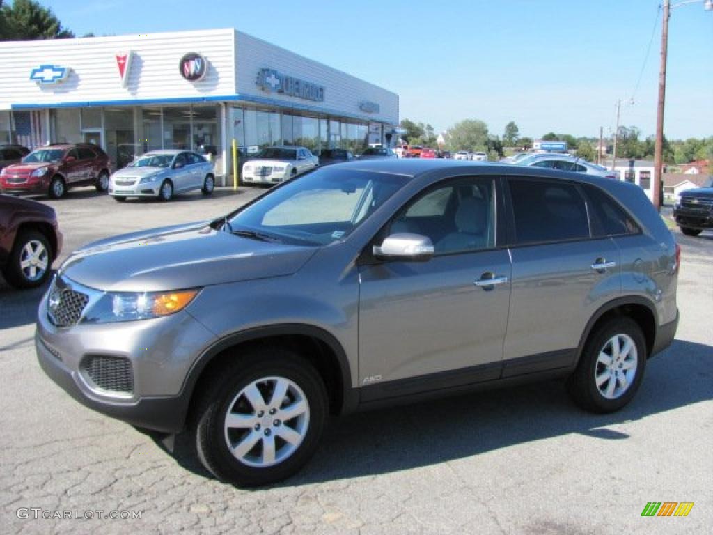 2011 Sorento LX AWD - Titanium Silver / Gray photo #1