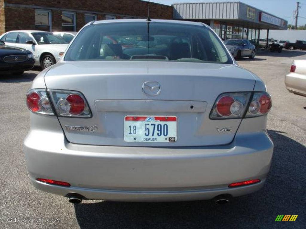 2006 MAZDA6 s Sedan - Glacier Silver Metallic / Gray photo #6