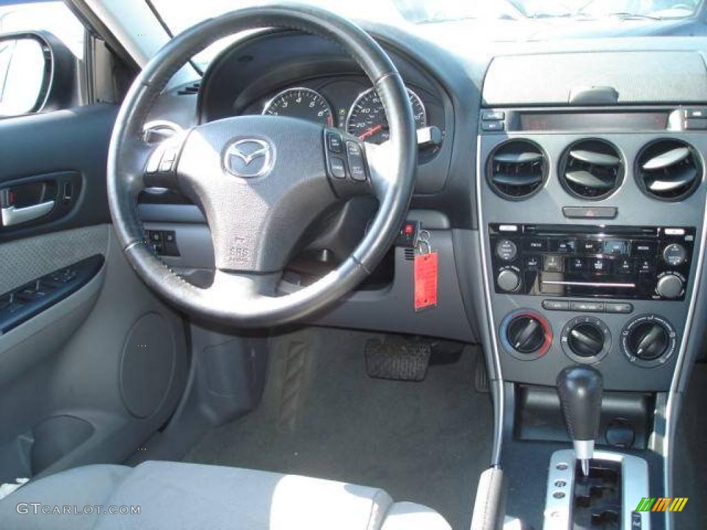 2006 MAZDA6 s Sedan - Glacier Silver Metallic / Gray photo #8