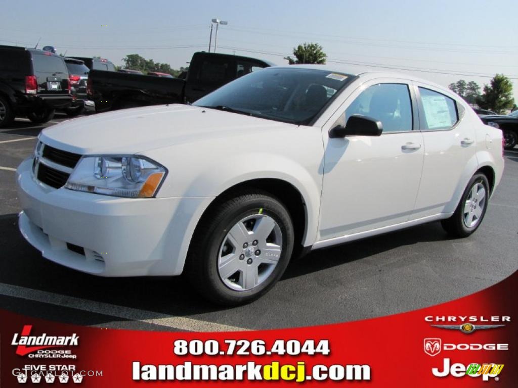 2010 Avenger SXT - Stone White / Dark Slate Gray photo #1