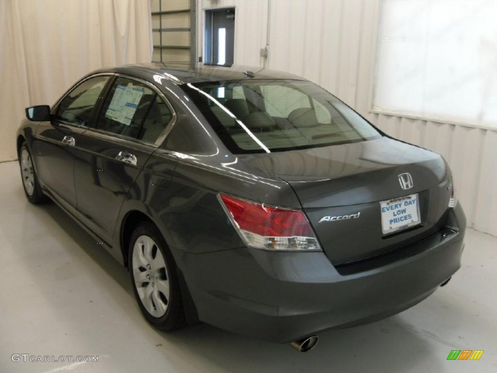 2010 Accord EX-L V6 Sedan - Polished Metal Metallic / Gray photo #2