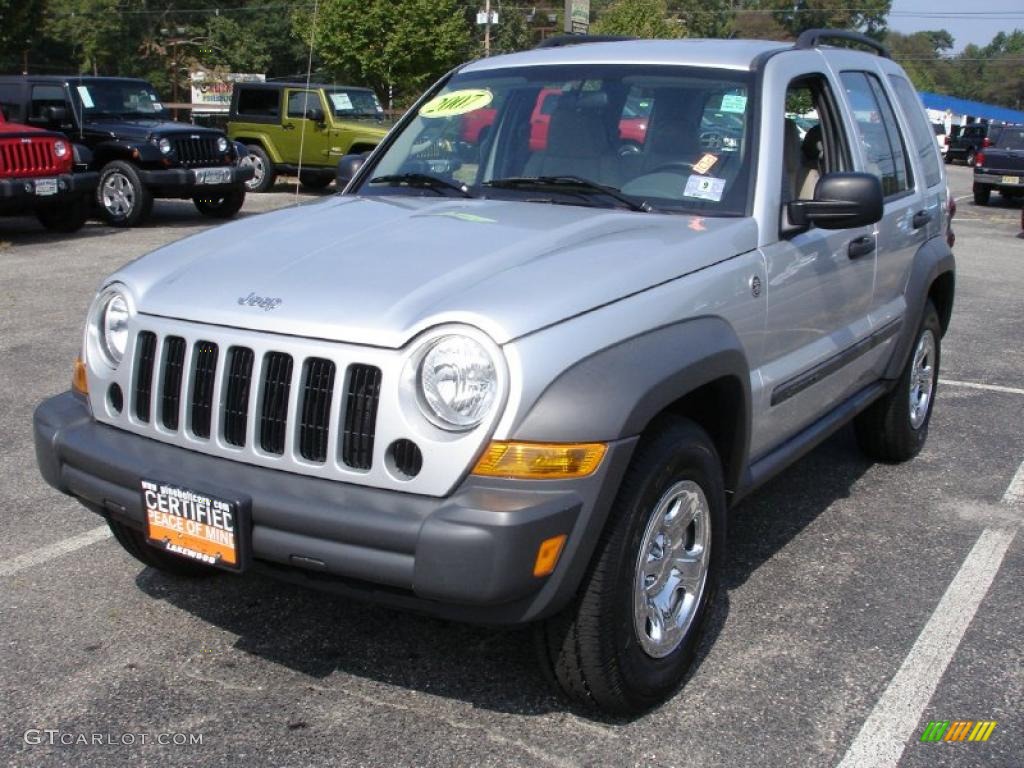 2007 Bright Silver Metallic Jeep Liberty Sport 4x4 37162912 GTCarLot