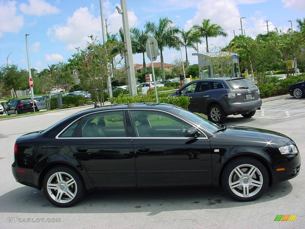 2007 A4 2.0T Sedan - Brilliant Black / Ebony photo #6