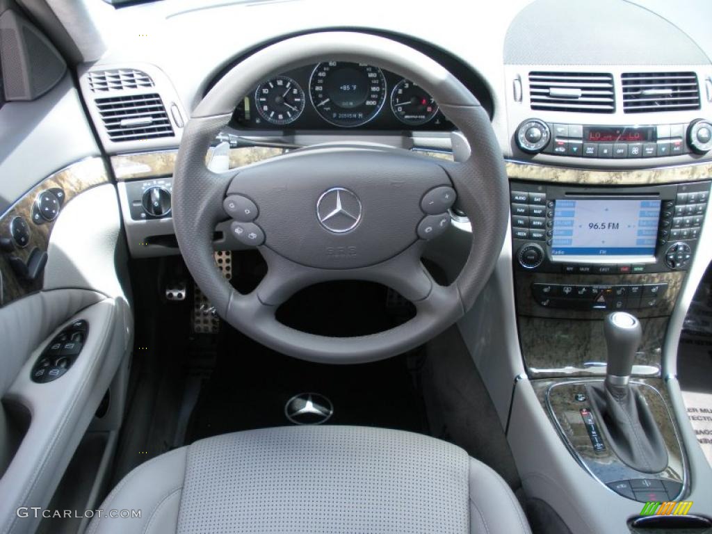 2008 E 63 AMG Sedan - Flint Grey Metallic / Ash photo #20