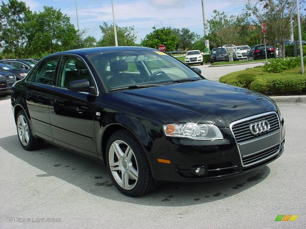 2007 A4 2.0T Sedan - Brilliant Black / Ebony photo #7