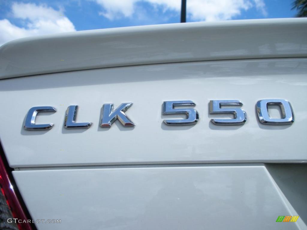 2008 CLK 550 Cabriolet - Arctic White / Stone/Black photo #14