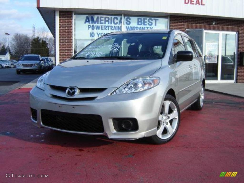 2007 MAZDA5 Sport - True Silver Metallic / Black photo #1