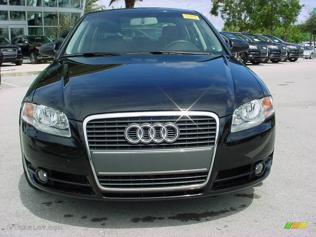 2007 A4 2.0T Sedan - Brilliant Black / Ebony photo #8