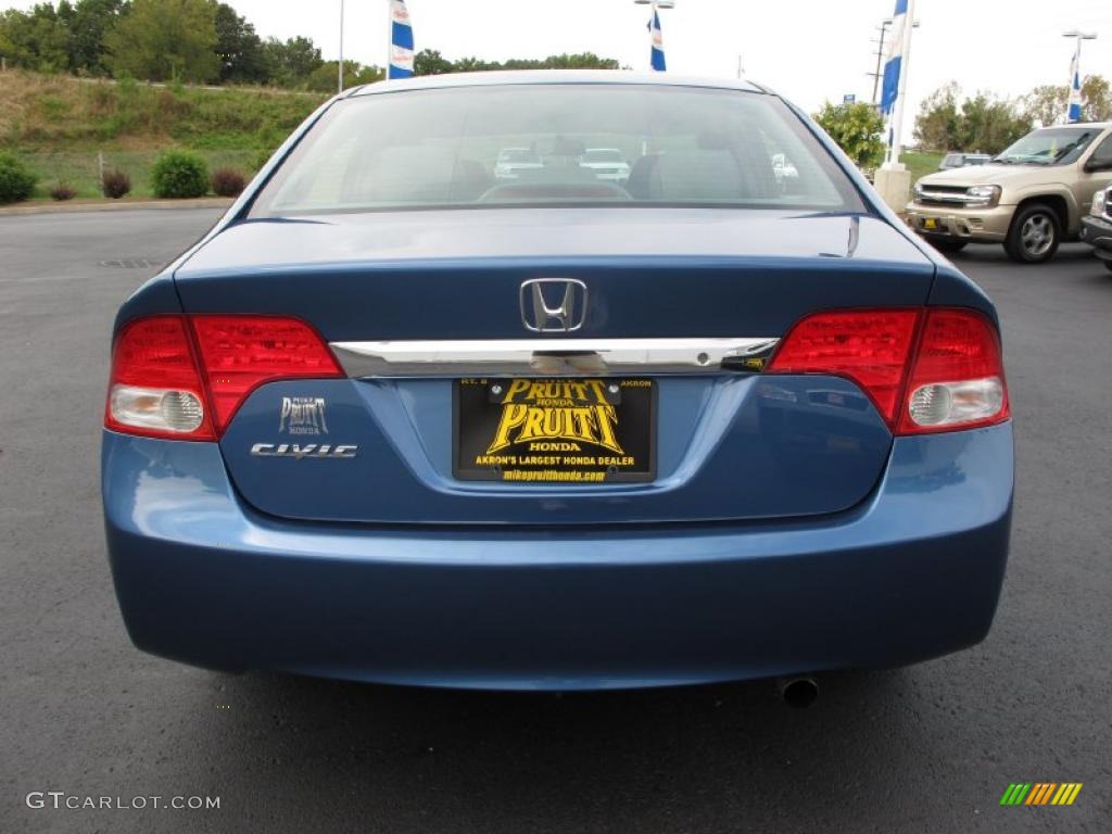 2010 Civic LX Sedan - Atomic Blue Metallic / Gray photo #8