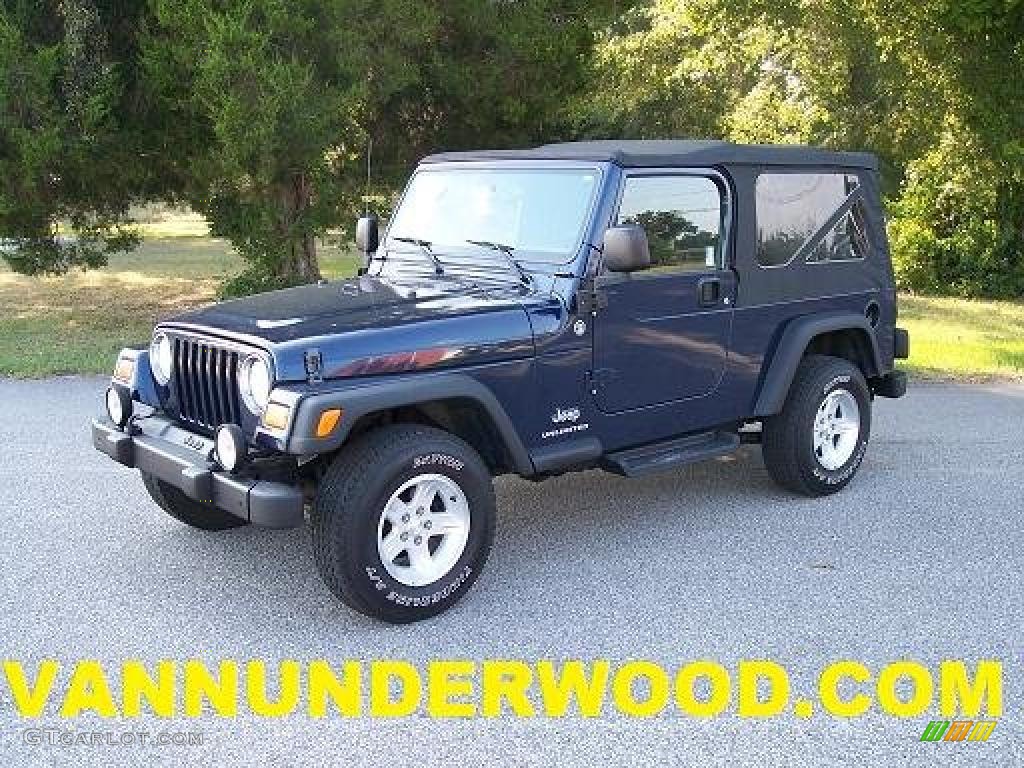 2006 Wrangler Unlimited 4x4 - Midnight Blue Pearl / Dark Slate Gray photo #1